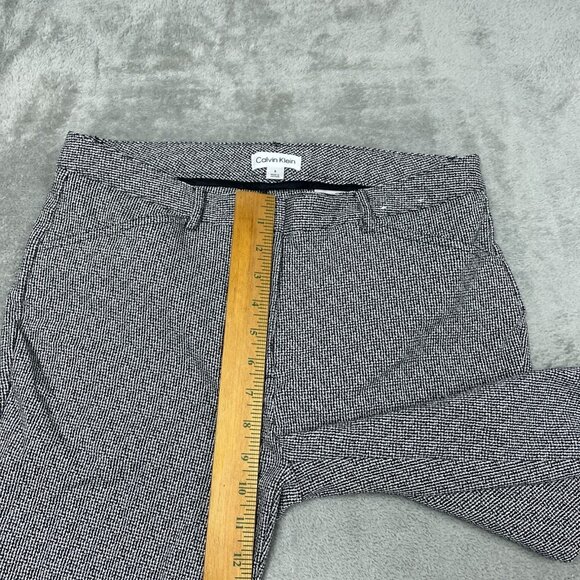 Calvin Klein Womens Size 8 Black & White Slim Fit Pants a0258 - Picture 5 of 9